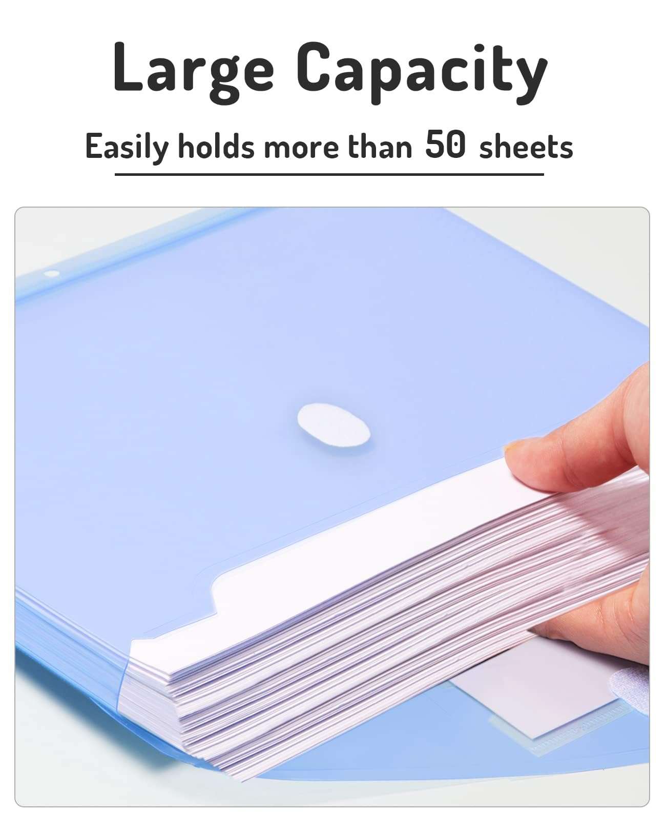 Forvencer Binder Pocket, 10 Pack Super Heavyweight Plastic Folders with Tight Closure, Folders with Pockets Side Loading, Binder Organizer, Binder Dividers with Pockets, Letter Size, Assorted Colors - Image 5