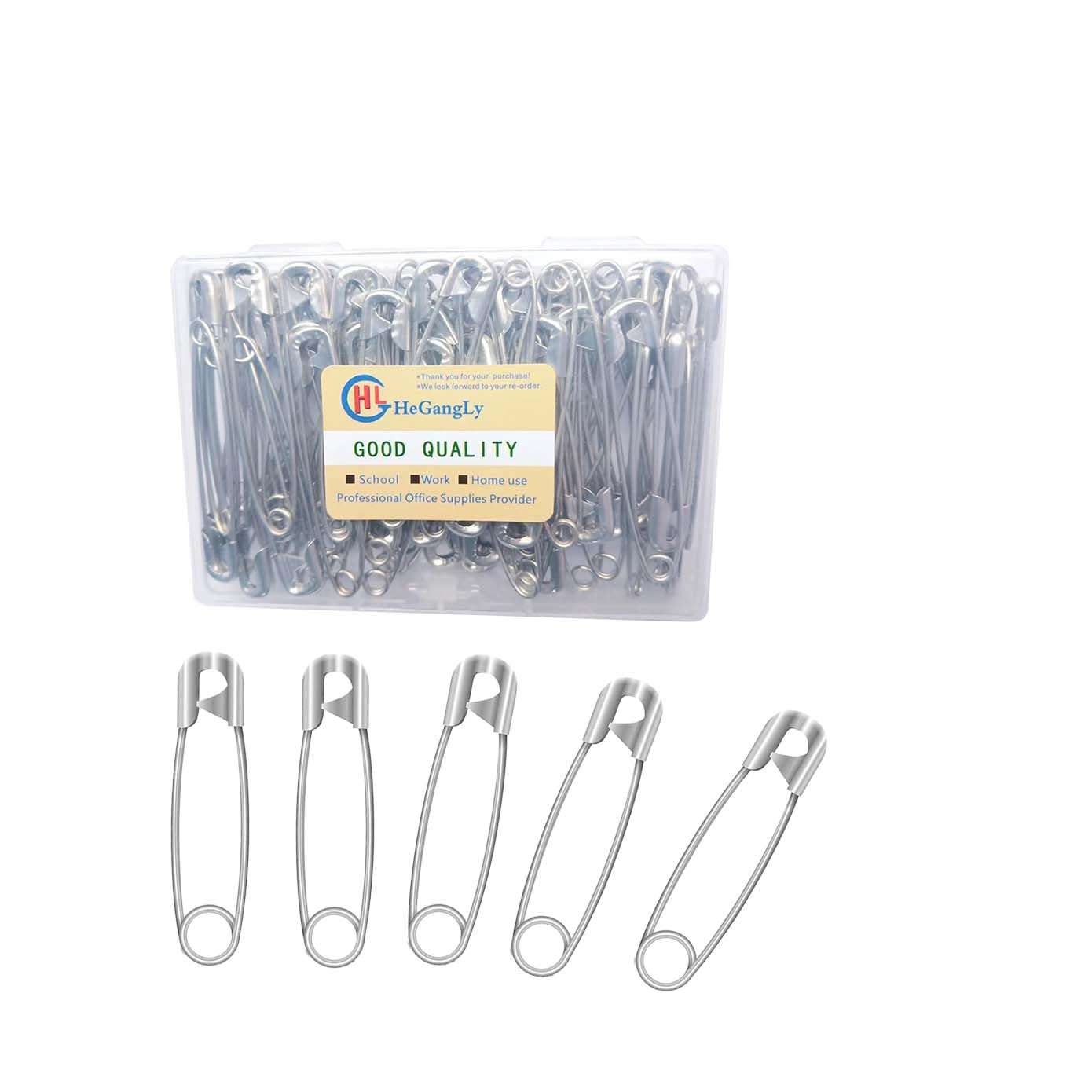 80Pcs Extra Large Safety Pins 2.2 inch (55mm) -Heavy Duty Large Safety Pins, Stainless Steel Safety Pin for Sewing,Baby Clothing, Diapers,Laundry,Decorations. - Image 1