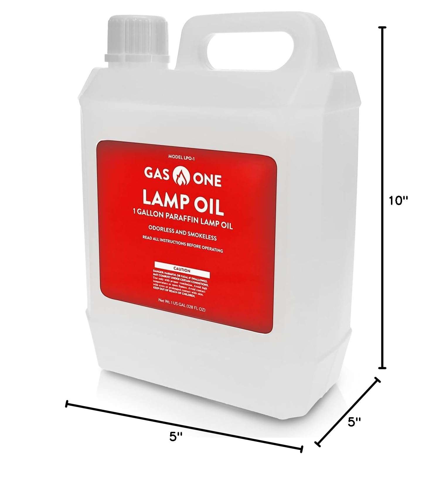 GasOne Liquid Paraffin Lamp Oil – 1 Gallon (128oz) Clear – Odorless, Smokeless Indoor Outdoor Fuel for Lanterns, Lamps, and Torches – Safe Packaging - Image 8