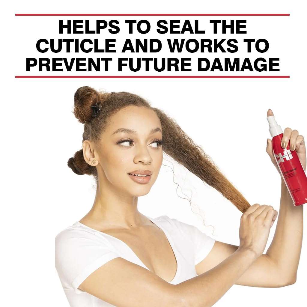 CHI 44 Iron Guard Thermal Protection Spray, Nourishing Formula Helps Resist Heat Damage to Hair & Tame Frizz, Clear, 8 Oz - Image 3