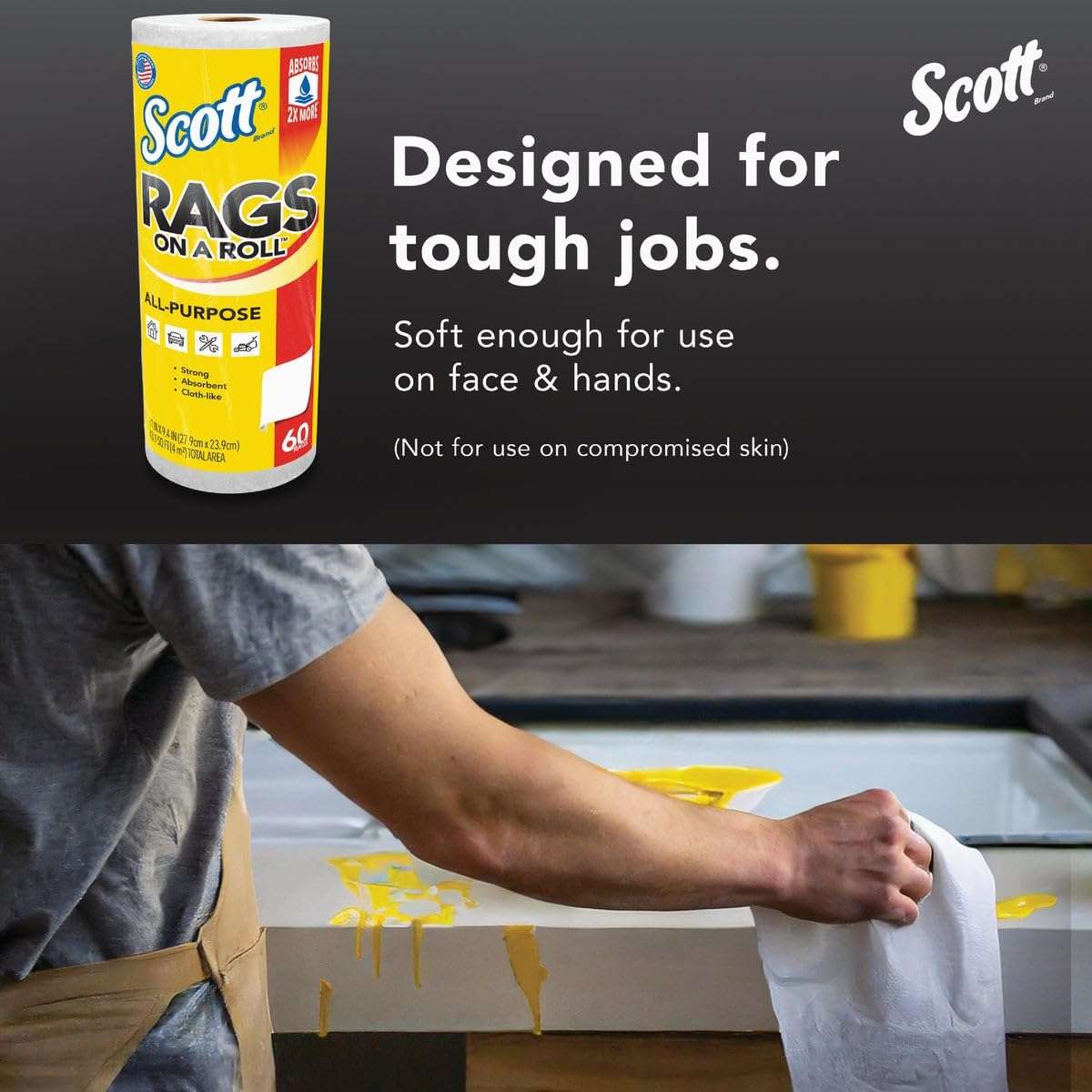 Scott Products White Paper Towels, 60 Count - Image 3