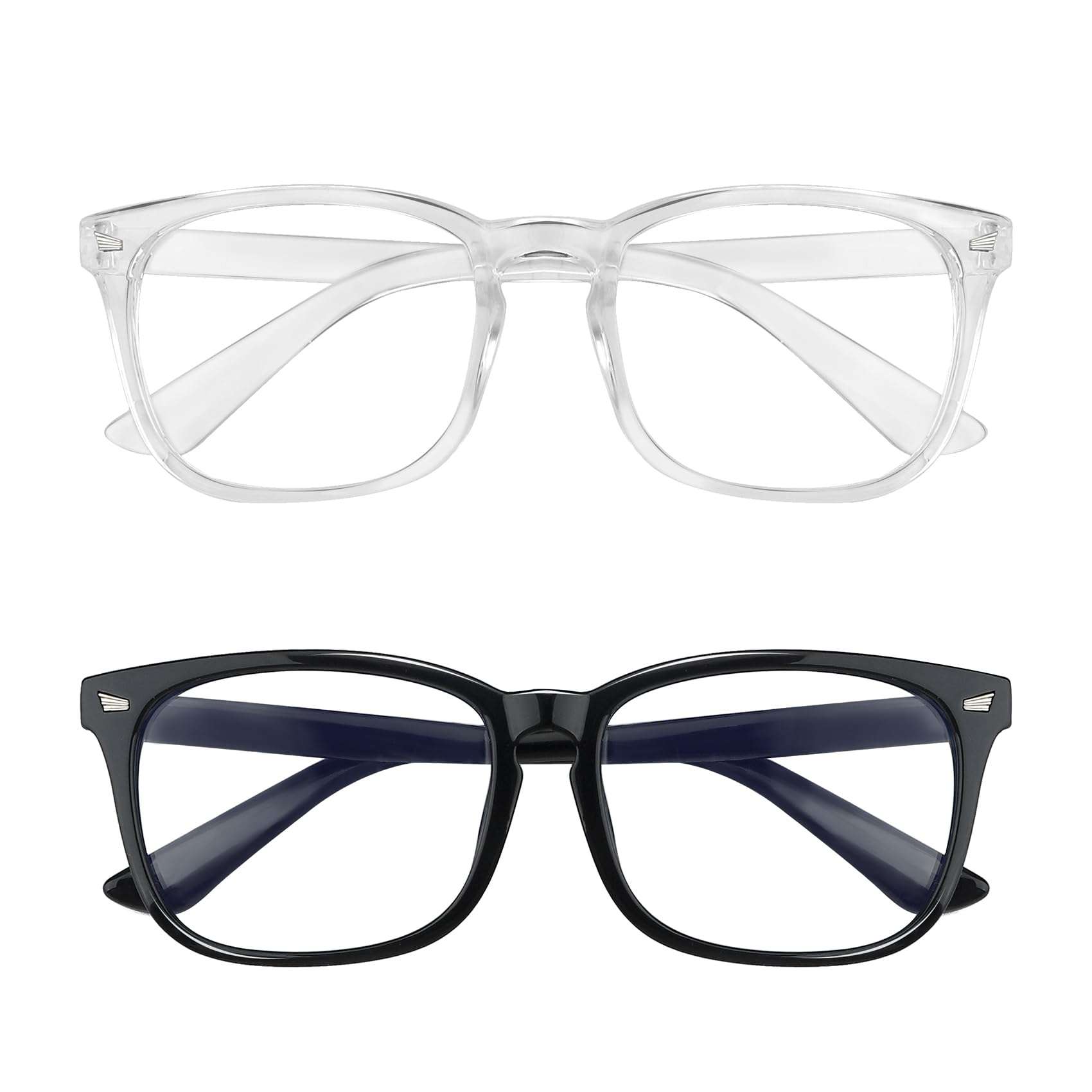 Yekepal Blue Light Blocking Glasses, 2 Pack Blue Light Glasses Men, Blue Light Glasses Women Eyeglasses Bluelight Eyestrain - Image 1