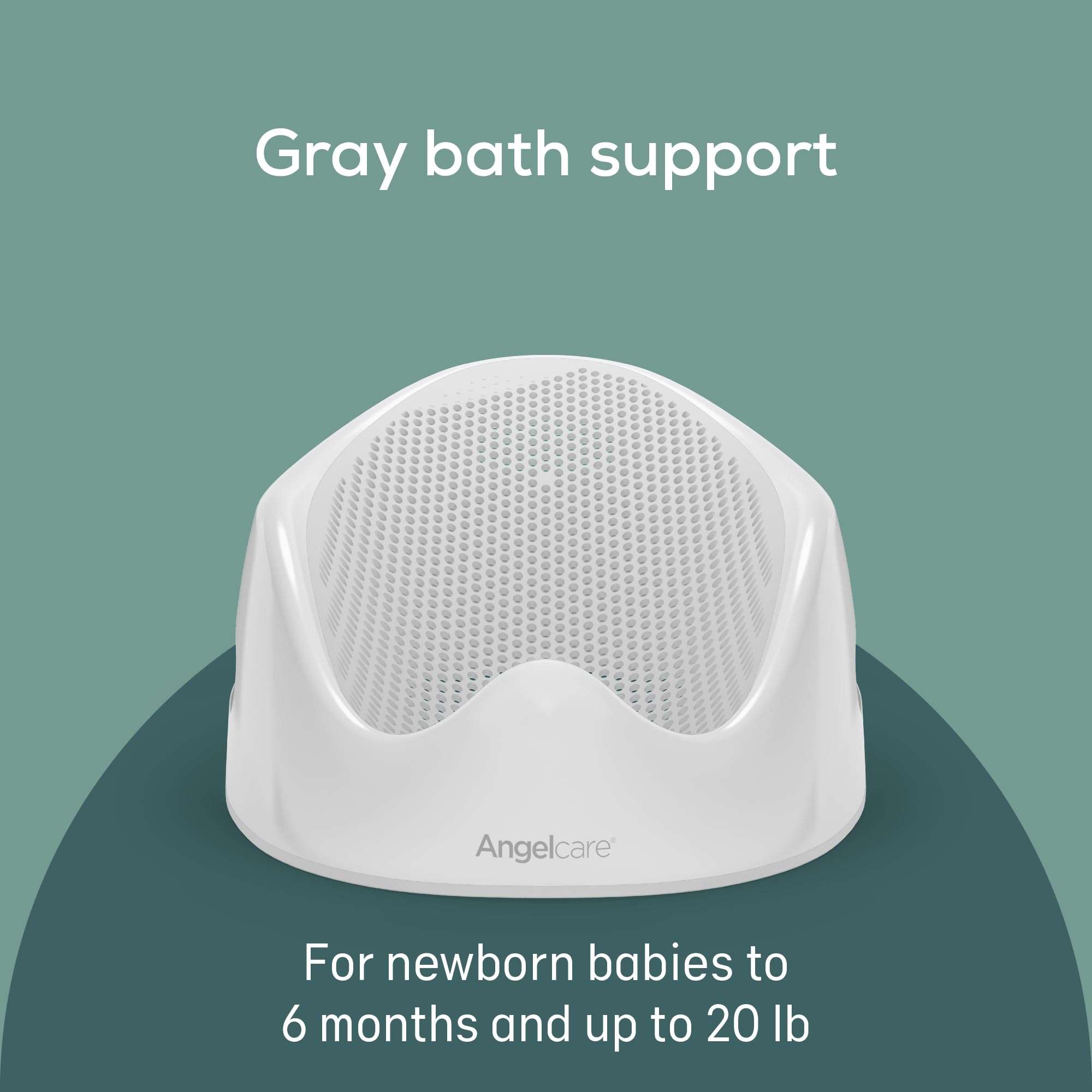 Angelcare Baby Bath Support (Gray) | Ideal for Babies Less Than 6 Months Old - Image 3