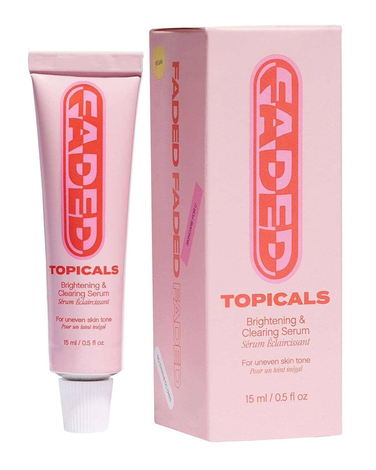 Topicals Faded Brightening and Clearing Serum | Reduces Discoloration Post-Blemish Marks Scars Spots Contains Kojic Acid Niacinamide Dermatologist-tested Vegan Cruelty-Free Fl Oz - Image 1