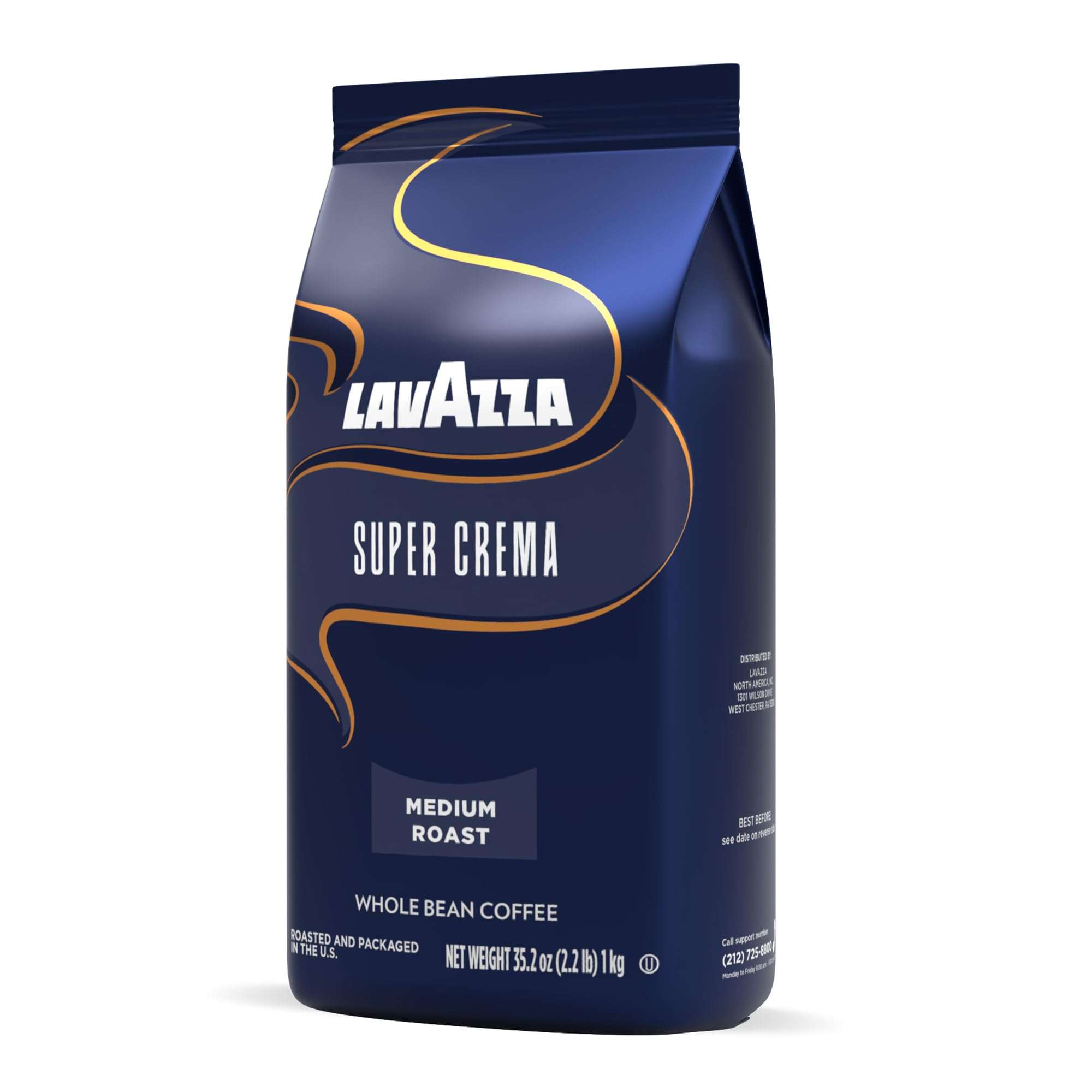 Lavazza Super Crema Whole Bean Coffee, Medium Espresso Roast, Arabica and Robusta Blend, 2.2 lb Bag, Package May Vary (Pack of 1) - Image 10
