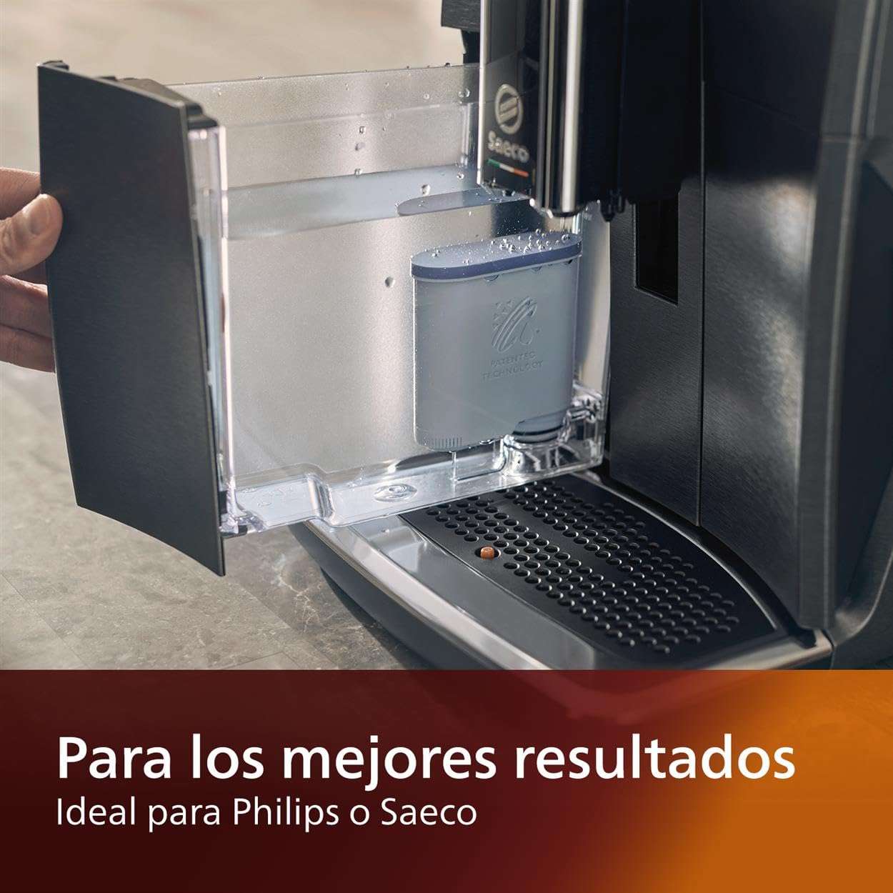 Philips Kitchen Appliances Philips AquaClean Original Calc and Water Filter, No Descaling up to 5,000 cups, Reduces Formation of Limescale, 1 AquaClean Filter, (CA6903/10) - Image 5