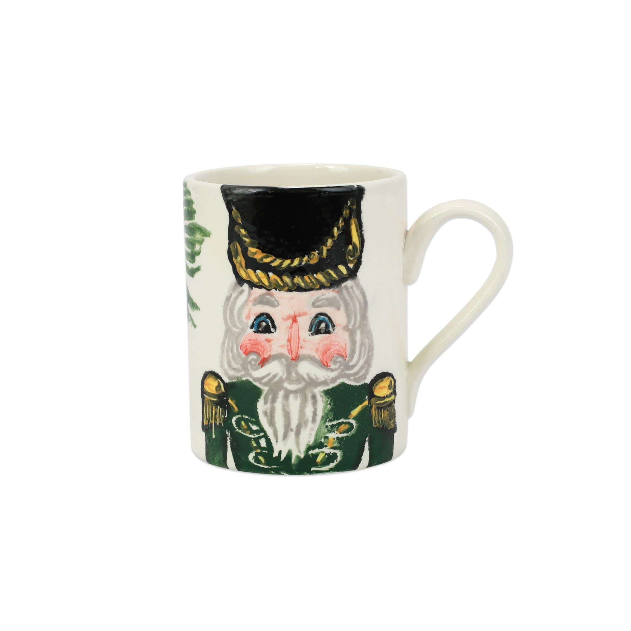 Vietri Nutcrackers Assorted Mugs Set of 4 14oz Terra Bianca Ceramic Coffee Cups Made in Italy - 4.5 Inch Multicolor - Image 4
