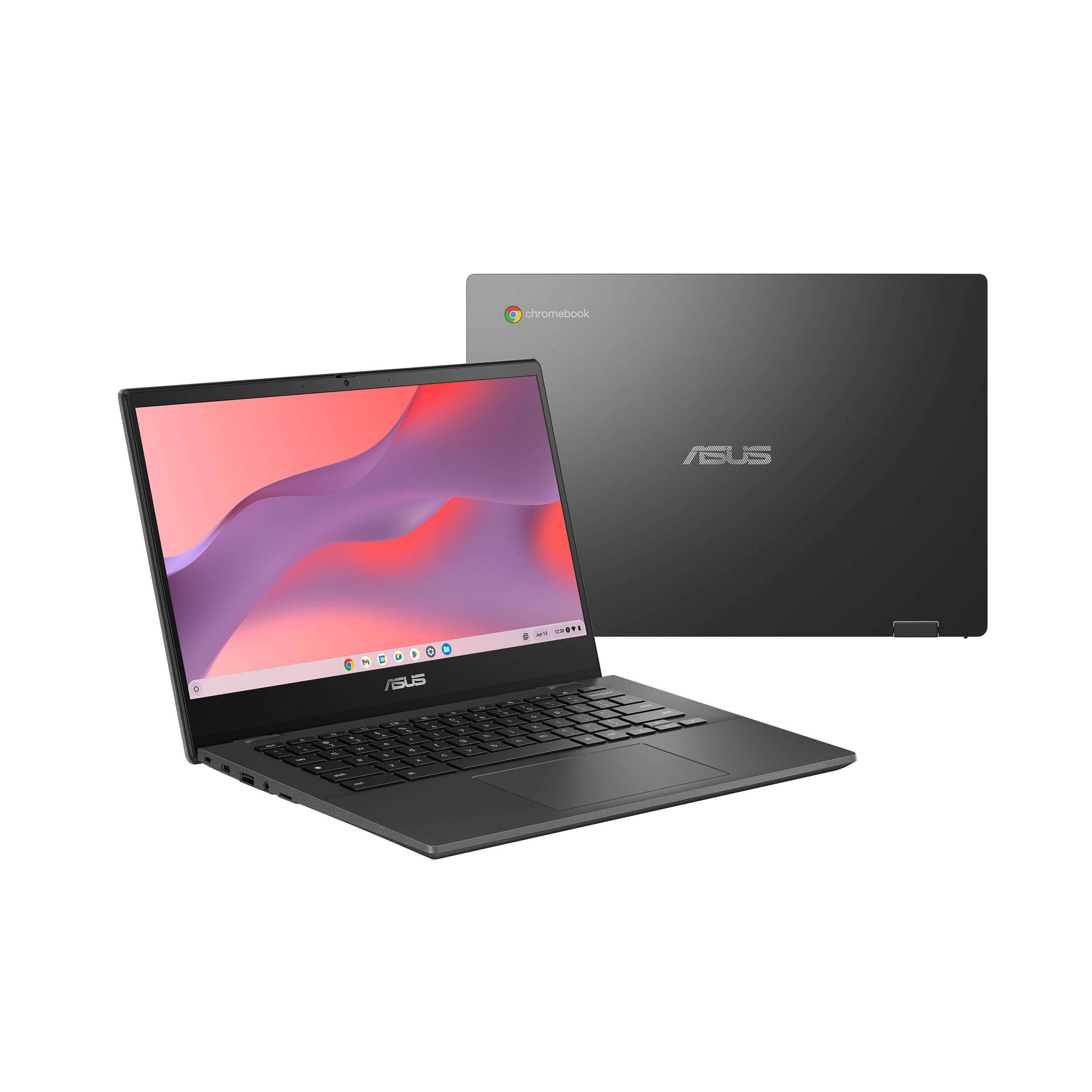 ASUS Chromebook CM14 Laptop, 14" HD Anti-Glare Display (1366x768), MediaTek Kompanio 520, 4GB RAM, 64GB eMMC, ChromeOS, Gray, CM1402CM2A-DS44, Gravity Grey - Image 1