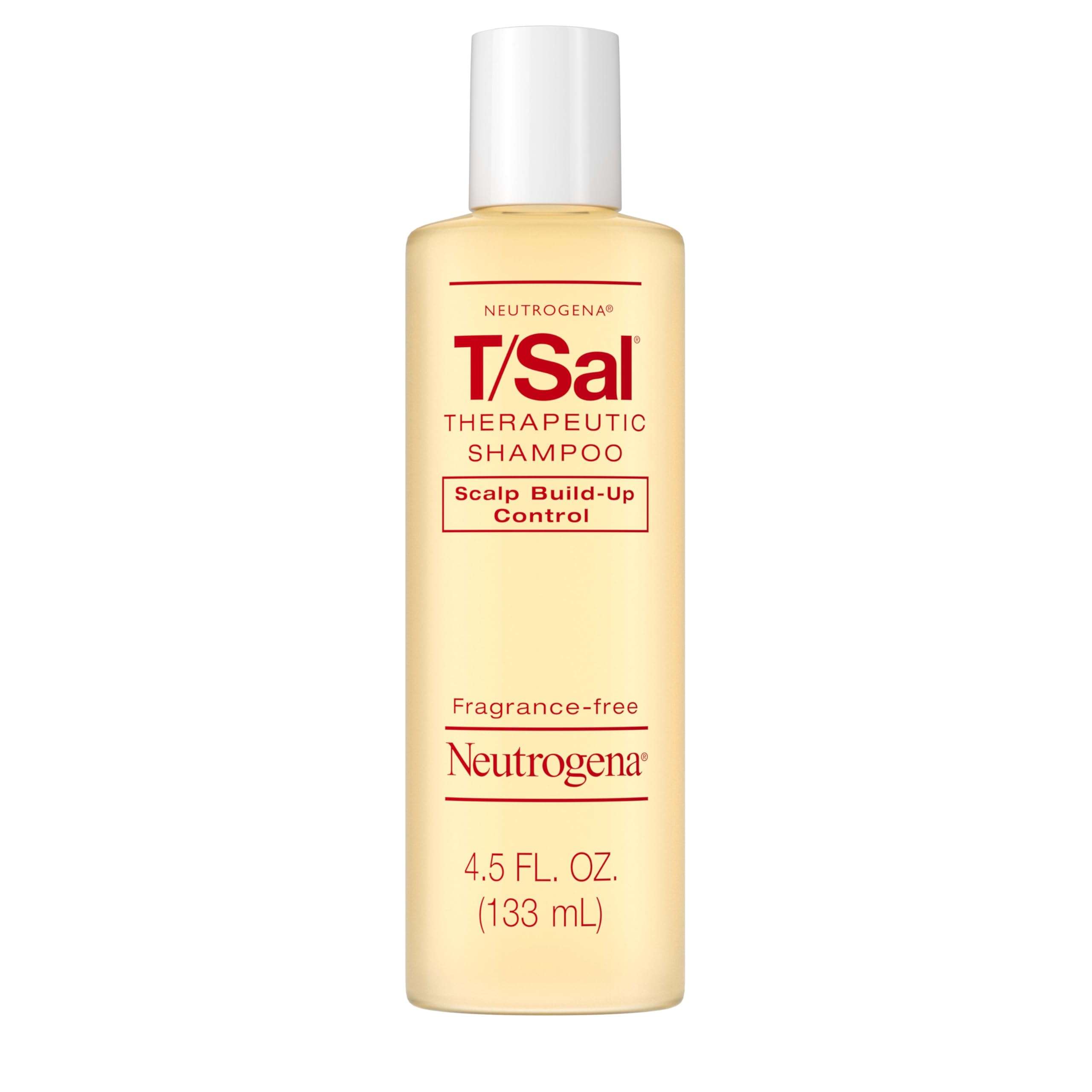 Neutrogena T/Sal Therapeutic Dandruff Shampoo, Scalp Build-Up Control, 3% Salicylic Acid, Scalp Psoriasis Treatment, Seborrheic Dermatitis Shampoo, Clears & Controls Flakes, Fragrance Free, 4.5 fl oz - Image 2