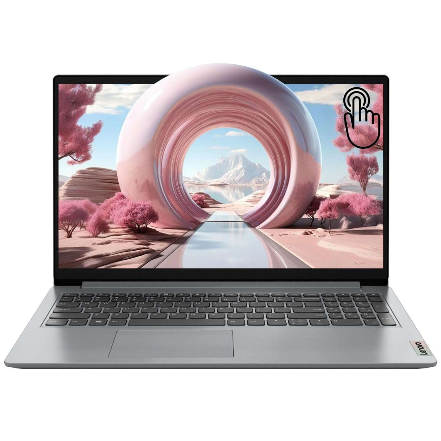 Lenovo 2024 IdeaPad 1 Gen 7 Laptop, 15.6" FHD Touchscreen, Intel Core i3-1215U, 16GB RAM, 512GB SSD, SD Card Reader, HDMI, Webcam, Wi-Fi 6, Windows 11 Home, Grey - Image 1