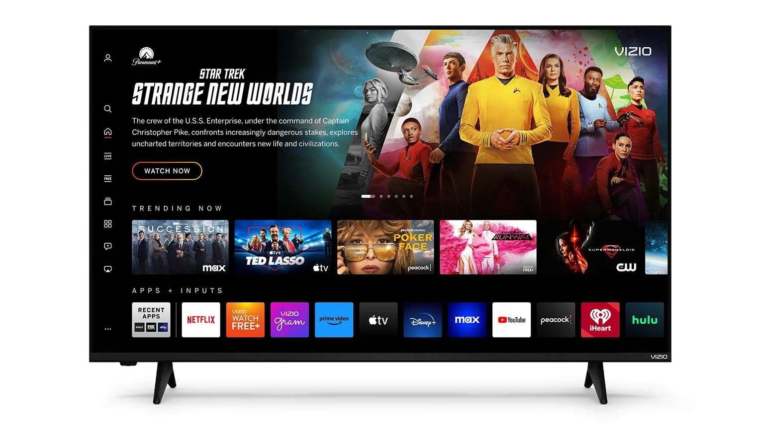 VIZIO 43 Inch FHD Smart TV Full Array LED, HDR10, Bluetooth Compatible, Works with AirPlay 2 and Chromecast Built-in, DTS Virtual X and HDMI VRR (VFD43M-0804) (Renewed) - Image 1