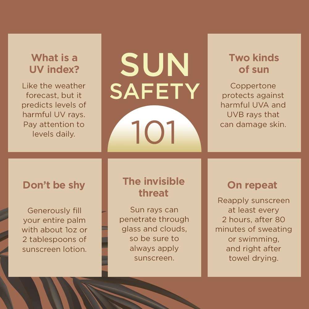 Coppertone Sunscreen Tanning Lotion SPF 8, Lightweight and Non Greasy Sunscreen, Water Resistant, Oxybenzone Free, Sun Tan Lotion Moisturizes Skin for a Radiant Tan, 8 Fl Oz Bottle, Pack of 2 - Image 8