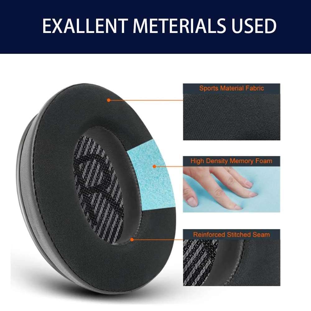 Q30/Q35 Earpadss, Cooling-Gel Bose QC35 Replacement Ear Pads,Earpads for Bose QuietComfort 35 (QC35) & Quiet Comfort 35 II Headphones, Noise Isolation Foam, Added Thickness Ear Pads Cushions - Image 2