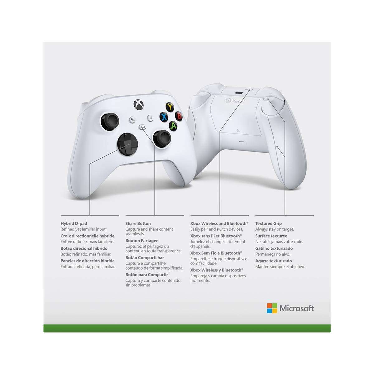 Microsoft Xbox Series S or X Wireless Controller Robot White plus VGSION battery - Image 4