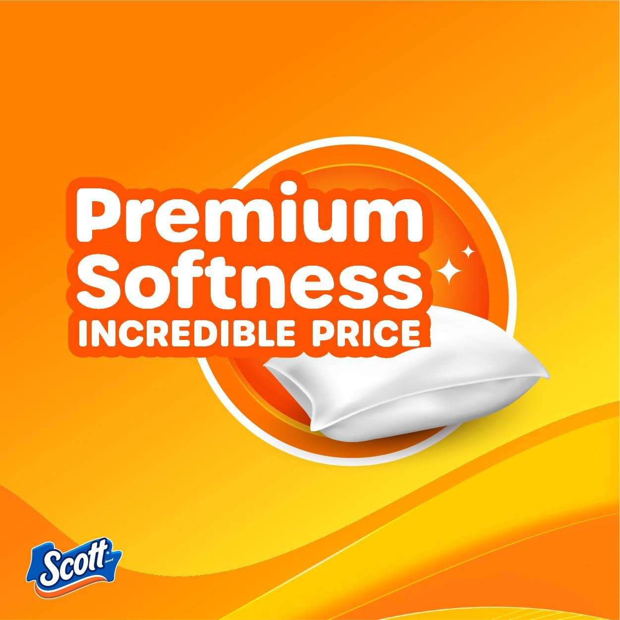 Scott ComfortPlus Toilet Paper with Soft Lavender Scented Tube, 12 Mega Rolls, 310 Sheets per Roll, Septic-Safe, 1-Ply Toilet Tissue - Image 7