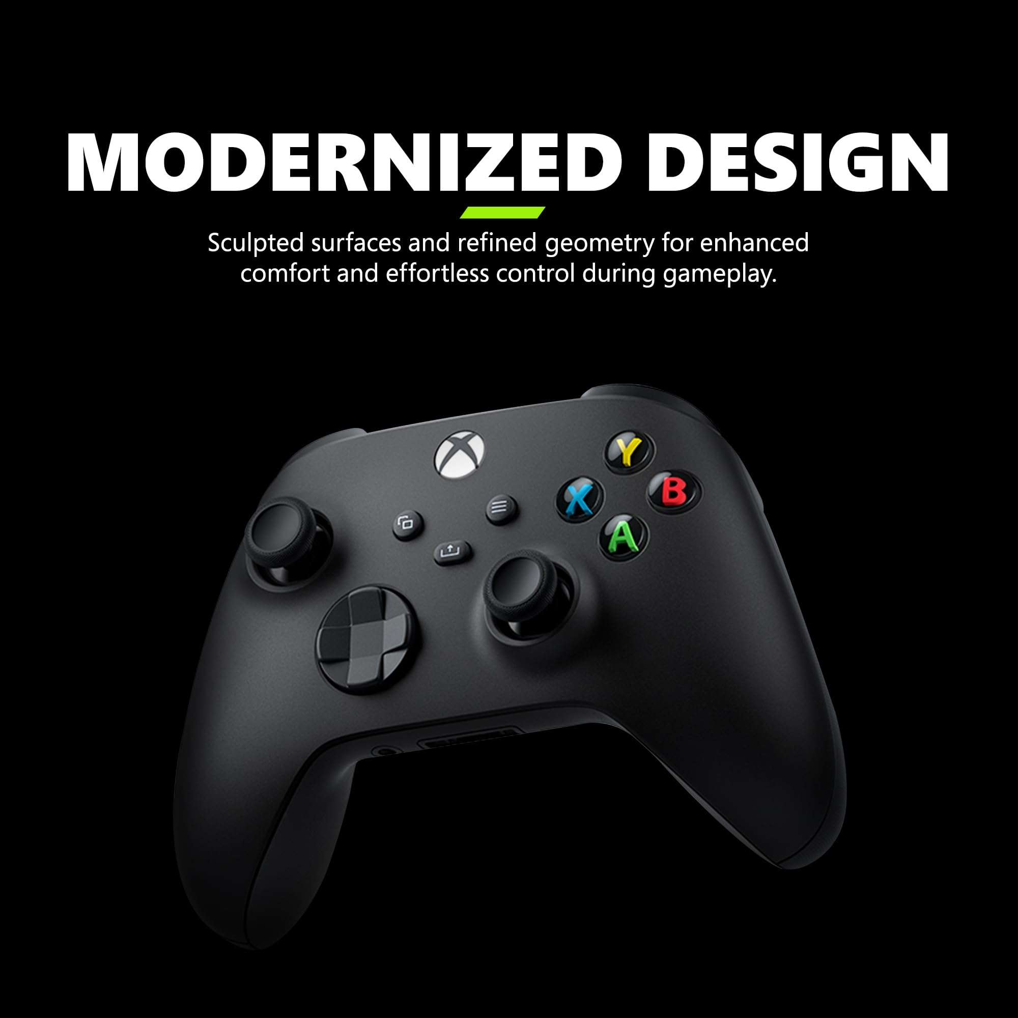 Xbox Core Wireless Gaming Controller – Carbon Black Series X|S, One, Windows PC, Android, and iOS - Image 3