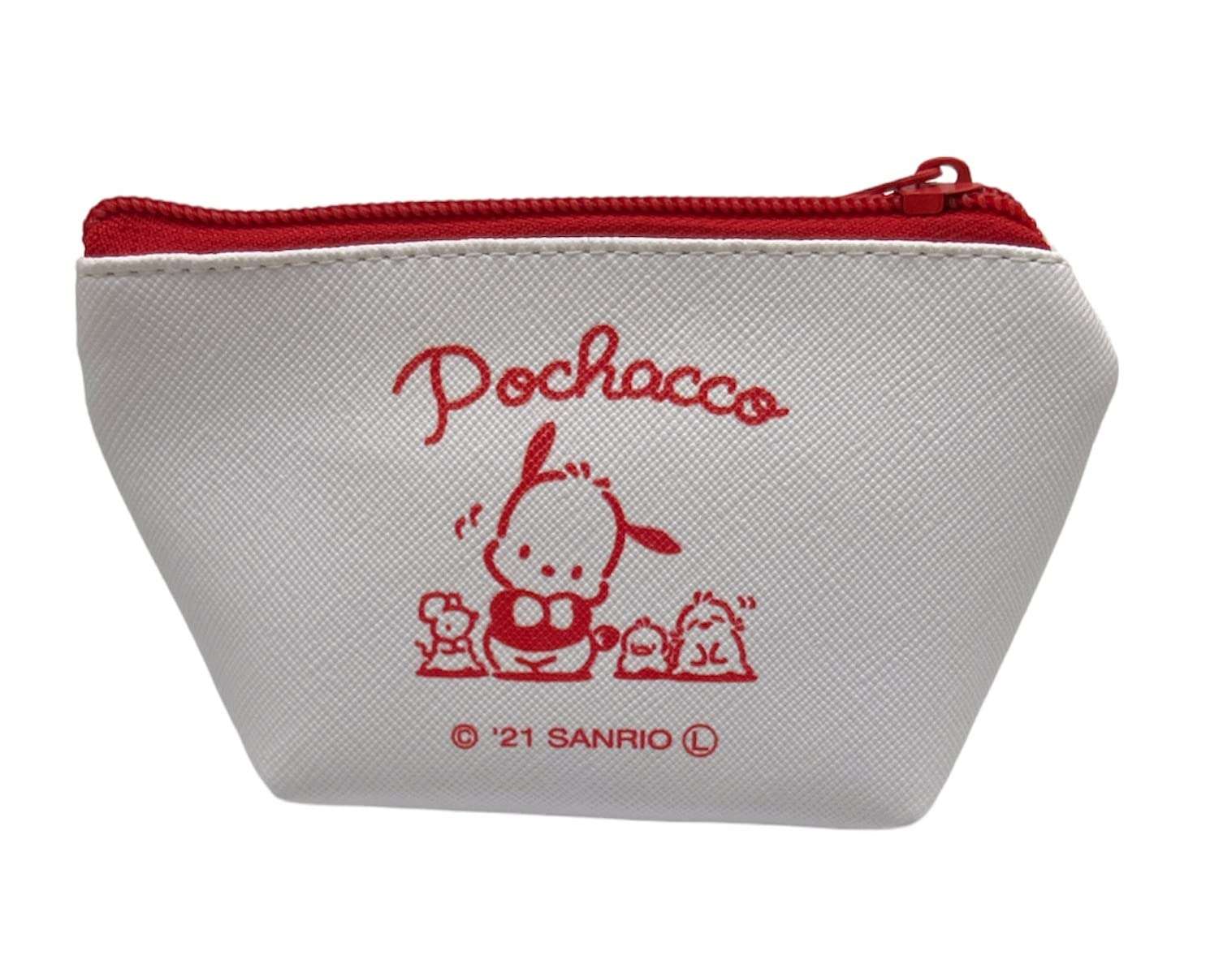 Sanrio Pochacco Face Boat Type Cosmetics Small Pouch Bag 4.3 in (W) × 3 in (H) × 2 in (D) - Image 3