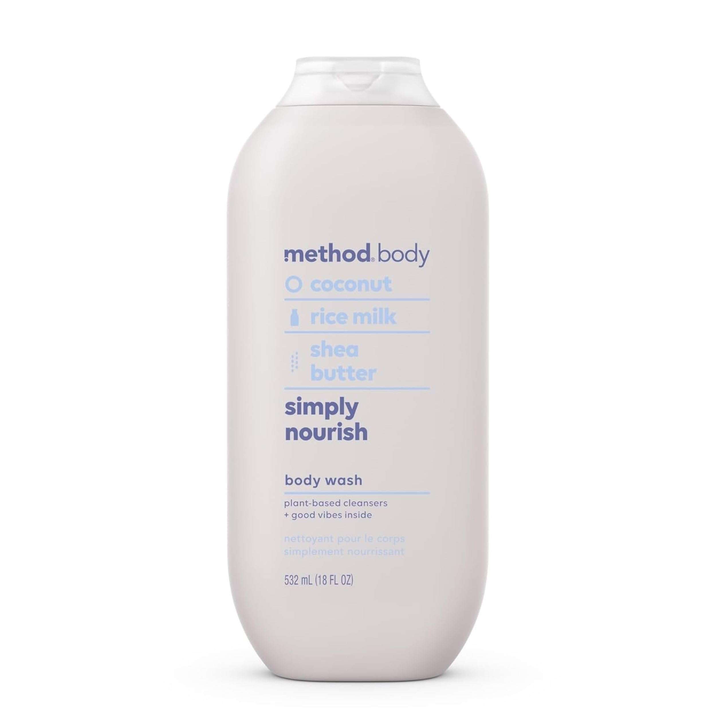 Method Body Wash, Simply Nourish, Paraben and Phthalate Free, 18 oz (Pack of 1) - Image 1