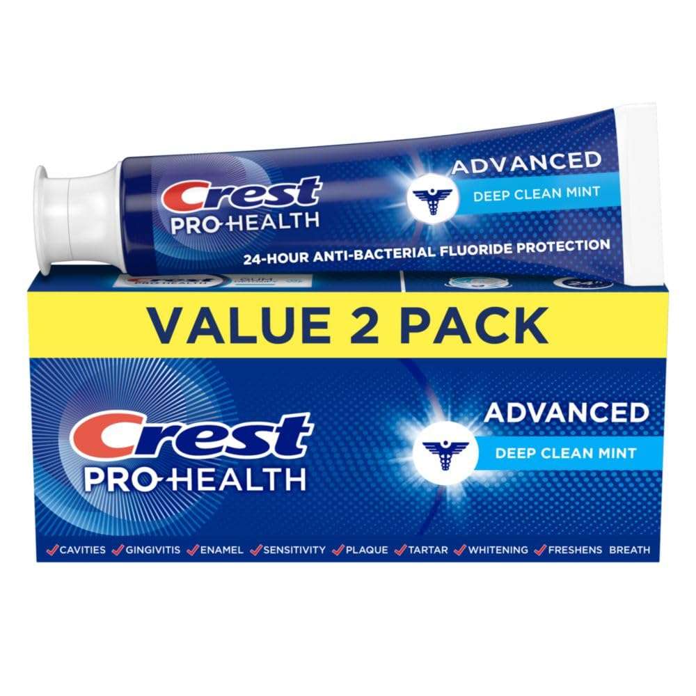 Crest Pro-Health Advanced Deep Clean Mint Toothpaste, 2 Count (Pack of 1) - Image 1
