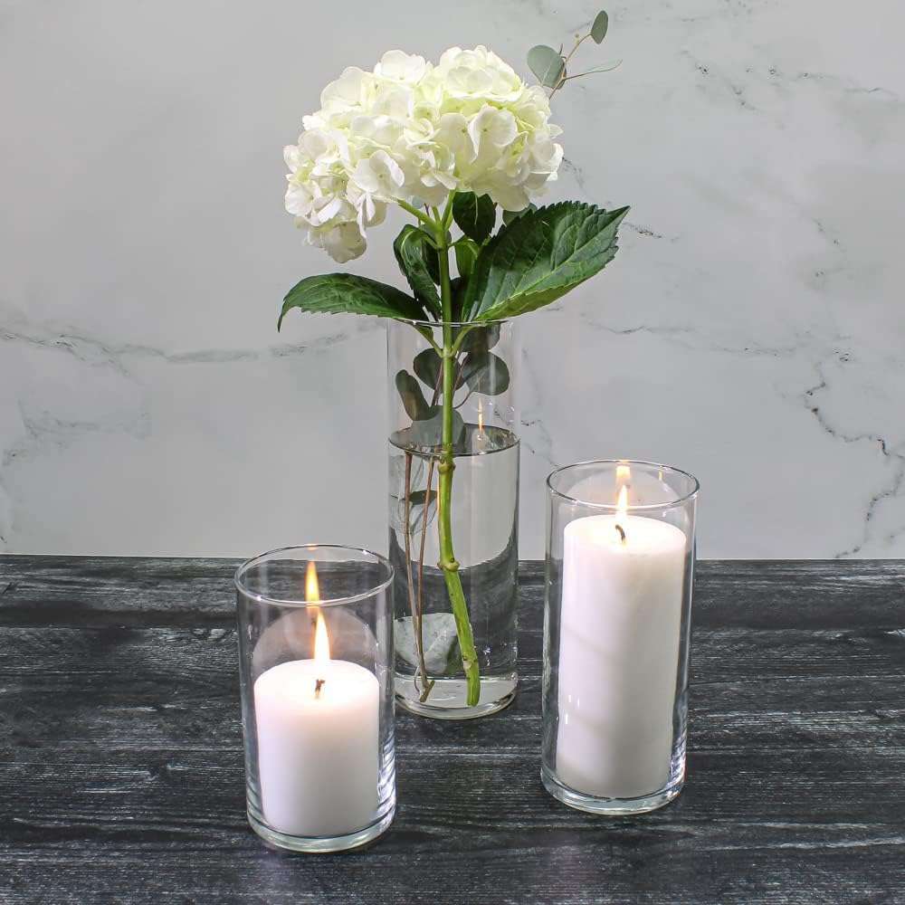 Eastland Glass Cylinder Vases 36 Pack. 7.5" | 9" | 10.5" Heights. Perfect Wedding Event Restaurant Church Decor - Image 4