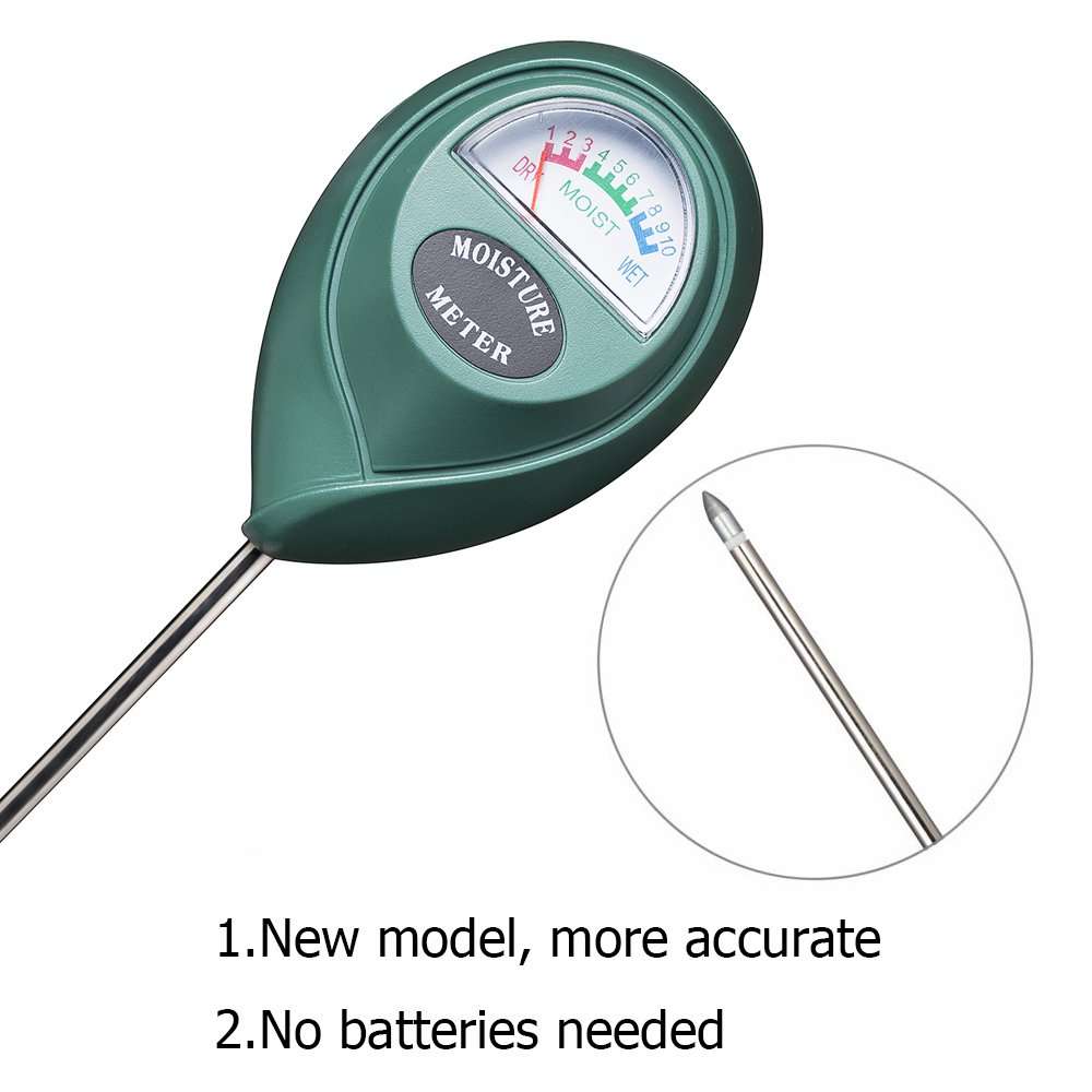 XLUX Soil Moisture Meter, Plant Water Monitor, Hygrometer Sensor for Gardening, Farming, Indoor and Outdoor Plants, No Batteries Required - Image 3