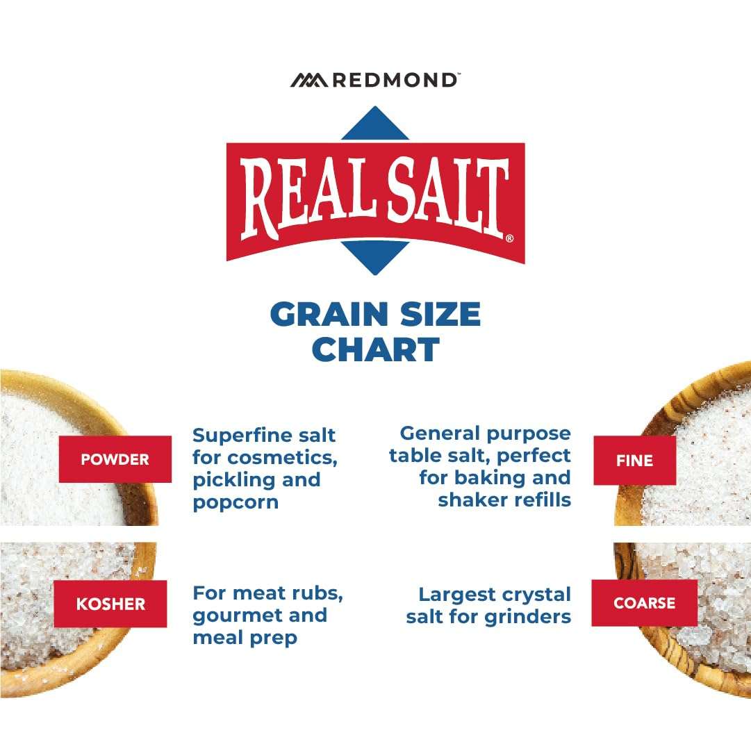 REDMOND Real Sea Salt - Natural Unrefined Gluten Free Fine, 26 Ounce Pouch (1 Pack) - Image 5