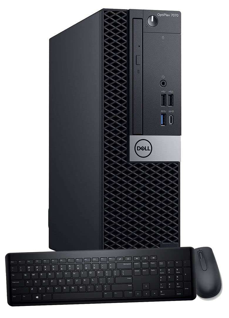 Dell OptiPlex 7070 SFF Desktop Computer PC, Intel 8 Core i7-9700 3.0GHz up to 4.70GHz,32GB DDR4 Ram New 1TB NVMe M.2 SSD,AX210 Built-in WiFi 6E,Windows 11 Pro, Wireless Keyboard & Mouse (Renewed) - Image 1