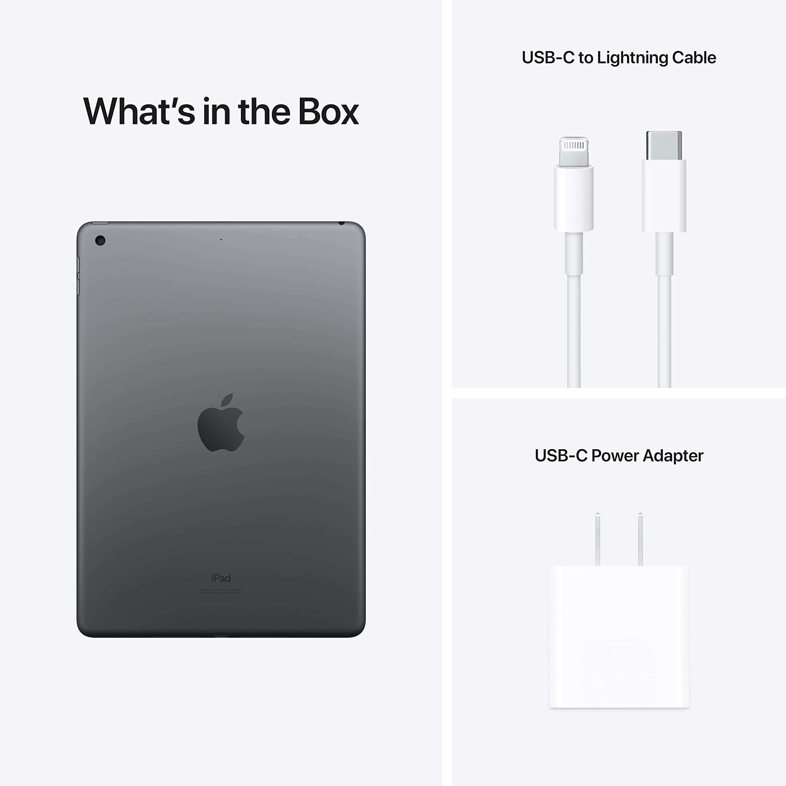 Apple iPad (9th Generation): with A13 Bionic chip, 10.2-inch Retina Display, 256GB, Wi-Fi, 12MP front/8MP Back Camera, Touch ID, All-Day Battery Life – Space Gray - Image 6