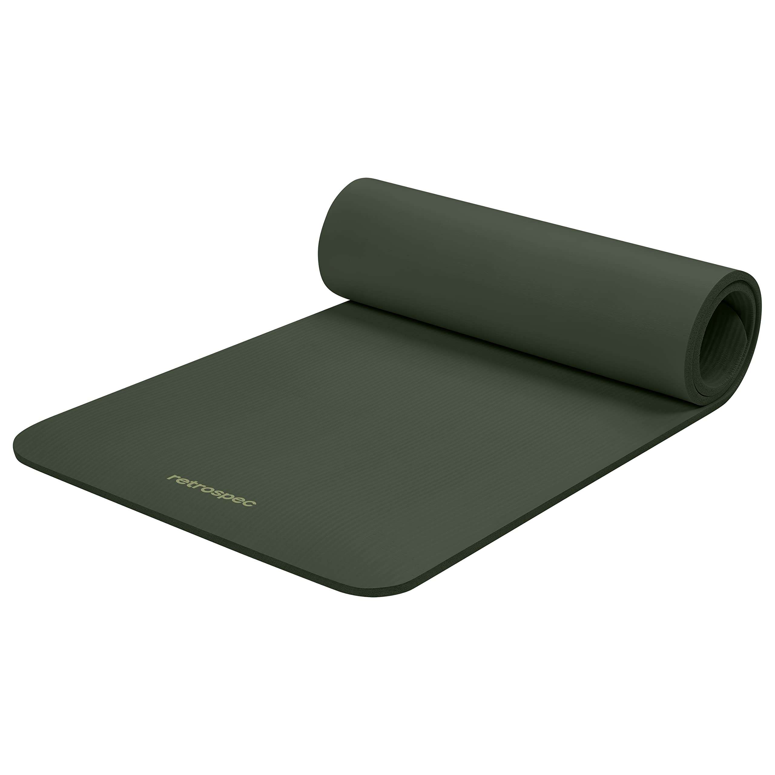 Retrospec Solana Yoga Mat 1/2" Thick w/Nylon Strap for Men & Women - Non Slip Exercise Mat for Yoga, Pilates, Stretching, Floor & Fitness Workouts - Image 1