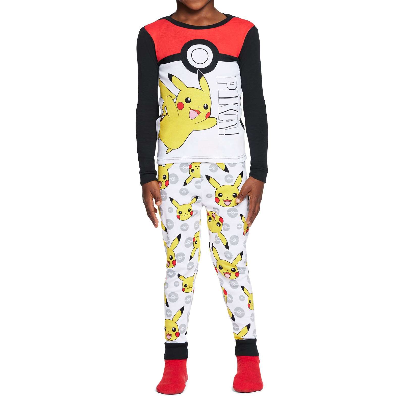 Pokémon Boys' 6-Piece Snug-fit Cotton Pajama Set, Soft & Cute for Kids - Image 3