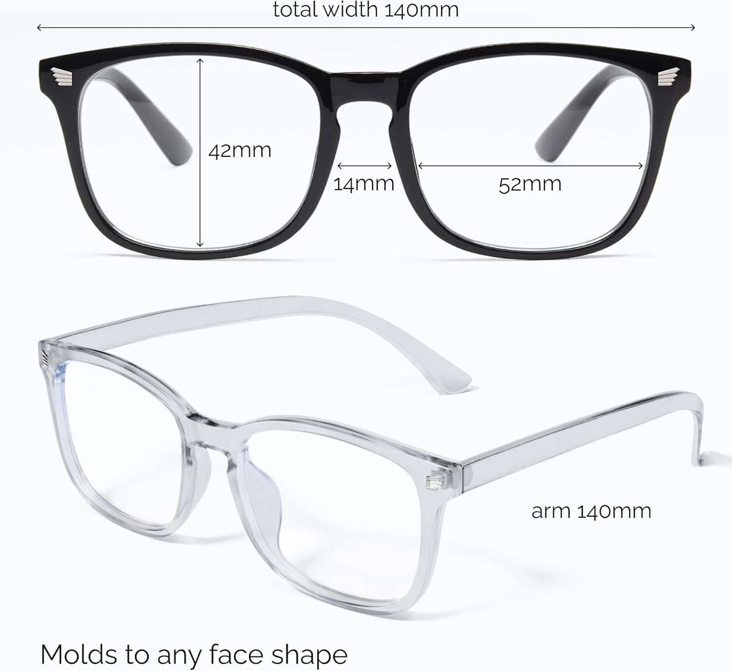 livho High Tech Blue Light Glasses - Advanced up to 99% Blue Light Blocking Computer Glasses - Screen Fatigue & UV Protection - Image 6