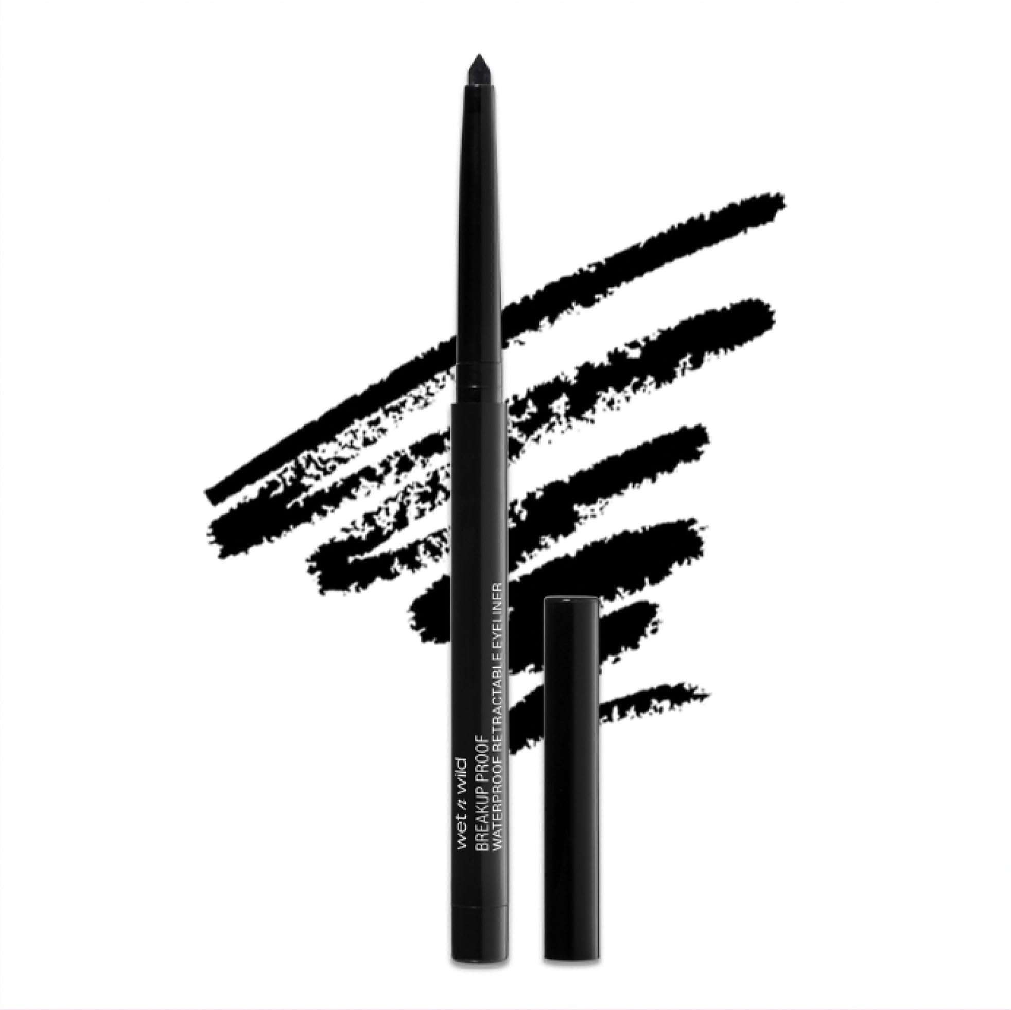 wet n wild Mega Last Breakup Proof Waterproof Retractable Gel Eyeliner - Ultra Pigmented 16-Hour Long Wear, Smudge Proof Satin Finish Formula, Cruelty-Free & Vegan - Charcoal - Image 1