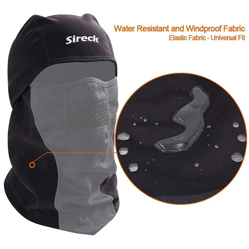 Sireck Cold Weather Balaclava Ski Mask, Water Resistant and Windproof Fleece Thermal Face Mask, Cycling Motorcycle Neck Warmer Hood Winter Gear for Men Women - Image 7