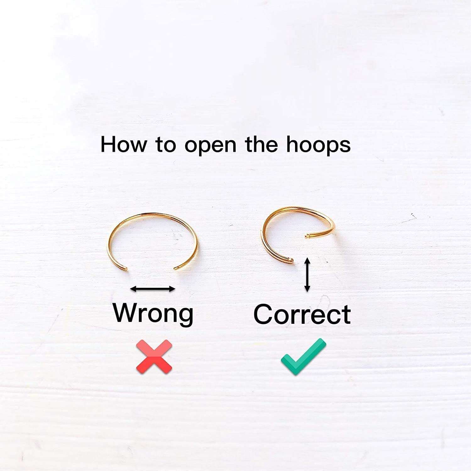 LUCKYJEWUS Small Thin Gold Nose Ring Hoop for Women, 14k Gold Filled or 925 Sterling Silver - 20G/22G/24G Adjustable Nose Piercing Jewelry (5mm–6mm, 6–7mm, 7–8mm) - Image 8