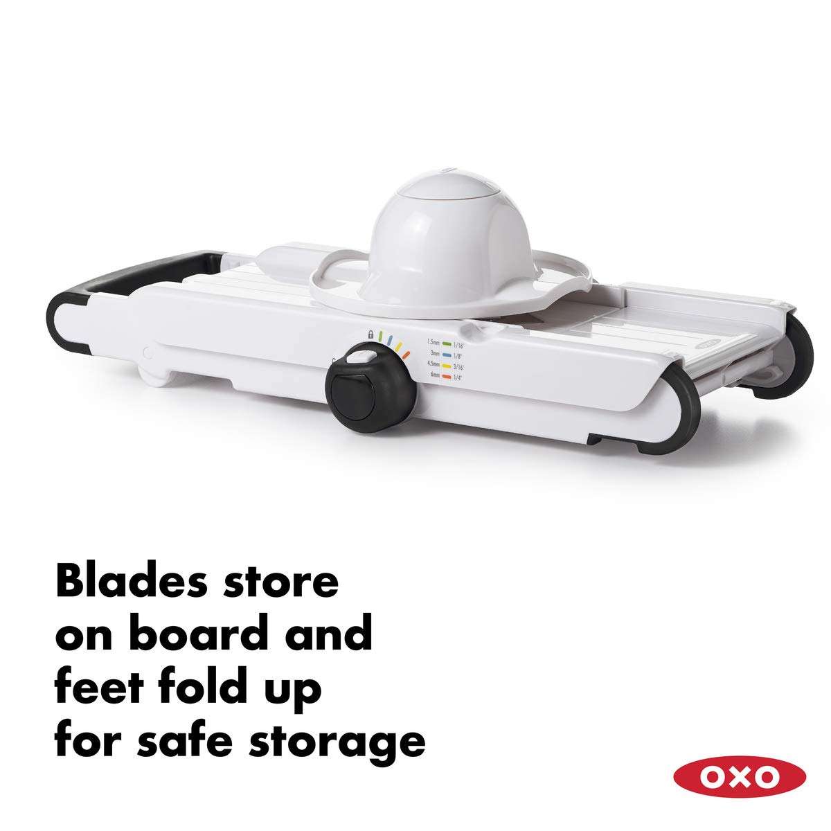 OXO Good Grips V-Blade Mandoline Slicer, White (1155700) - Image 6
