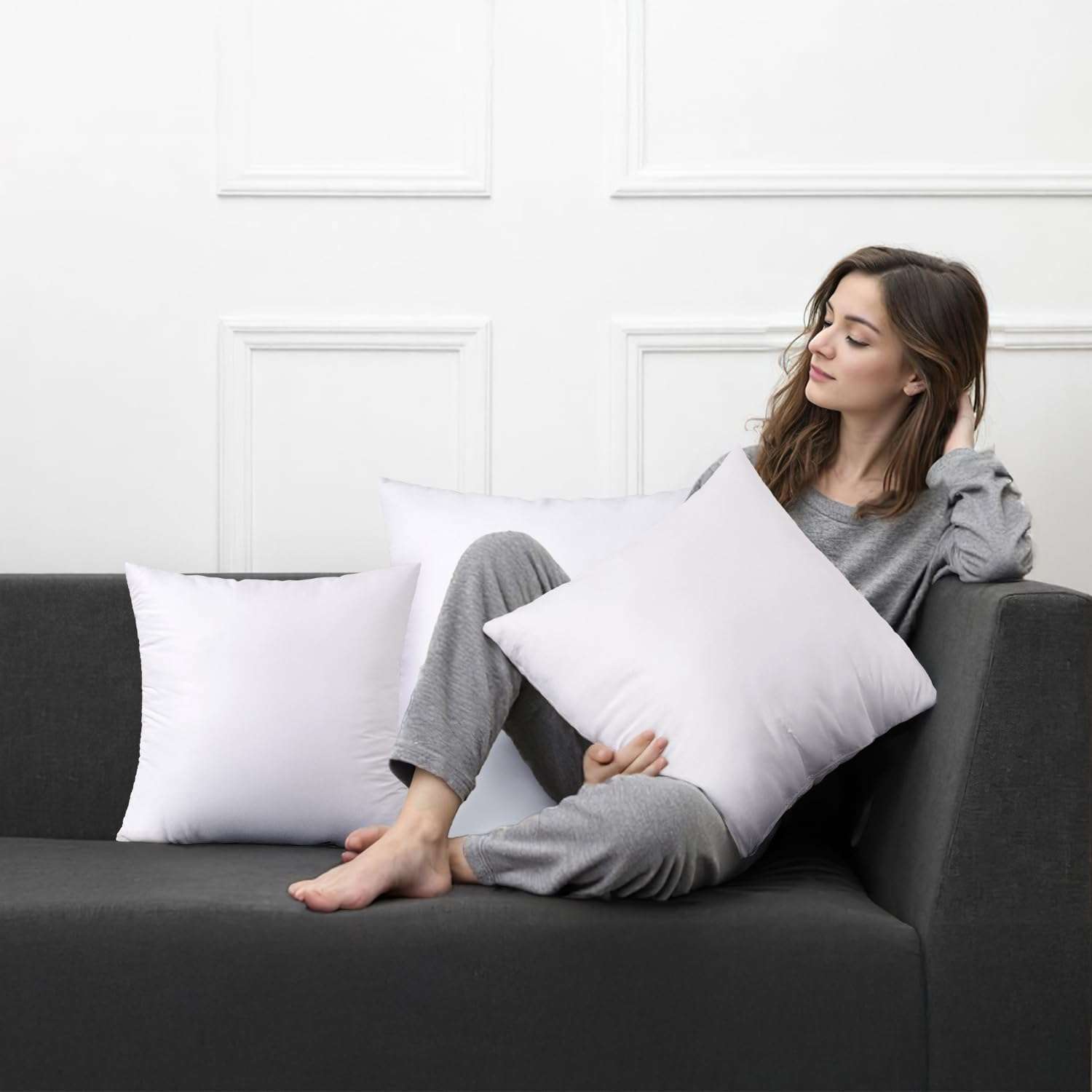 MIULEE Throw Pillow Insert Premium Pillow Stuffer Sham Rectangle for Decorative Cushion Bed Couch Sofa 12x20 Inch - Image 5