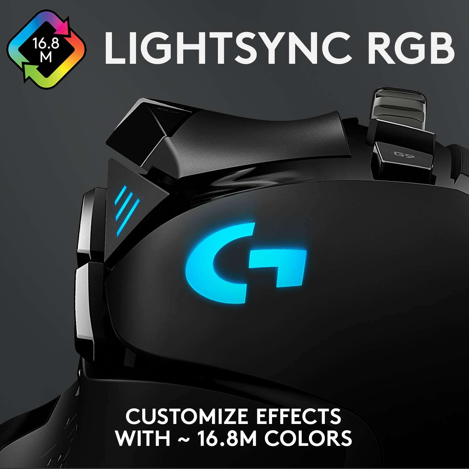 Logitech G502 HERO High Performance Wired Gaming Mouse, HERO 25K Sensor, 25,600 DPI, RGB, Adjustable Weights, 11 Buttons, On-Board Memory, PC/Mac - Image 6