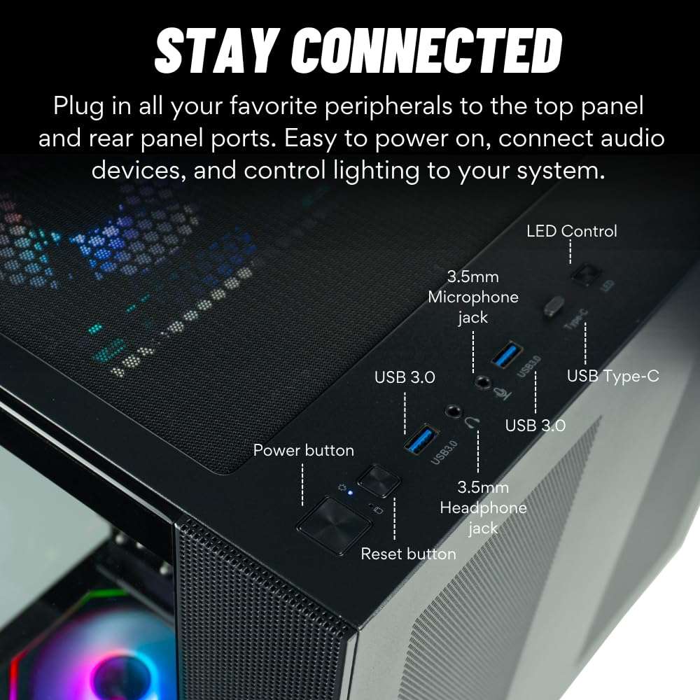 Panorama XL RTX 5090 Gaming Desktop - Intel Core i9-14900KF, 192GB DDR5 RAM, 4TB NVMe Gen4 SSD, 12TB HDD, WiFi 6E, HDMI + DP, RJ45, Windows 11 Pro - Best 2024 RGB Prebuilt Computer for Gamers - Image 6