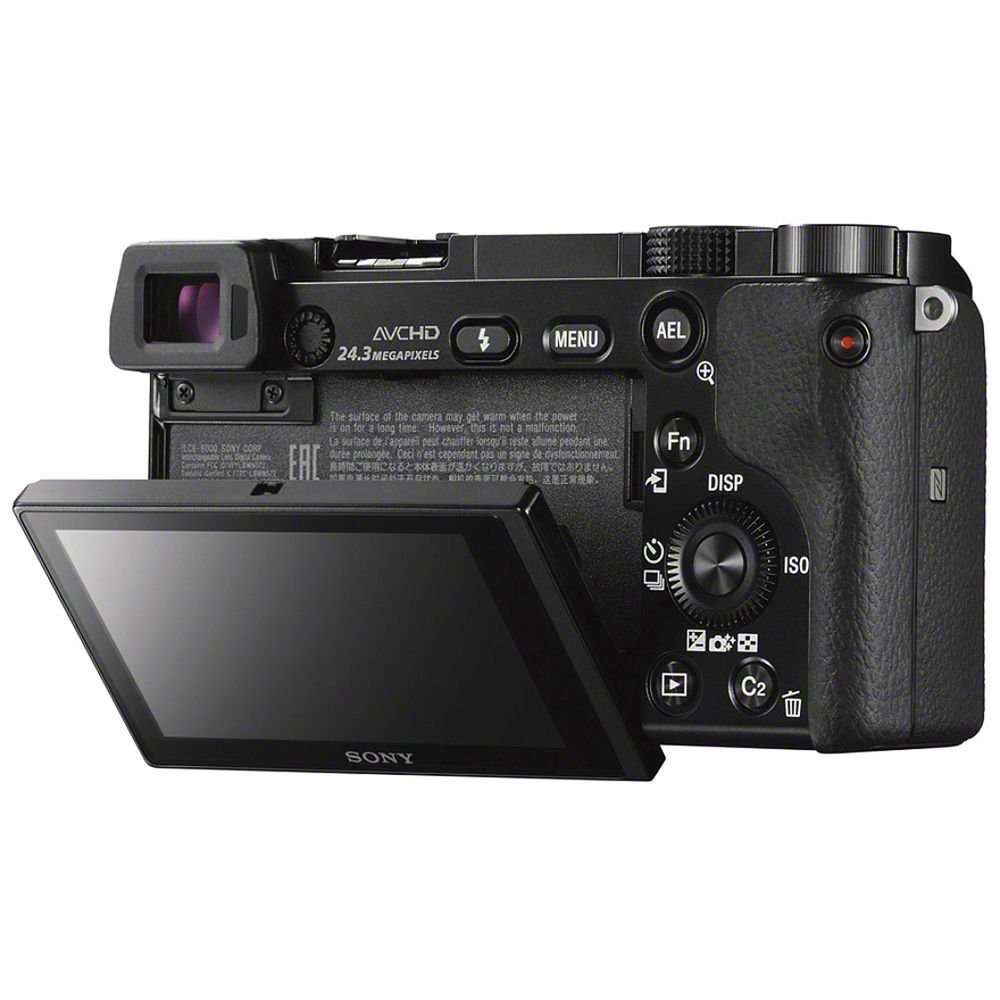 Sony Alpha a6000 Mirrorless Digital Camera 24.3MP SLR Camera with 3.0-Inch LCD (Black) w/16-50mm Power Zoom Lens - Image 5
