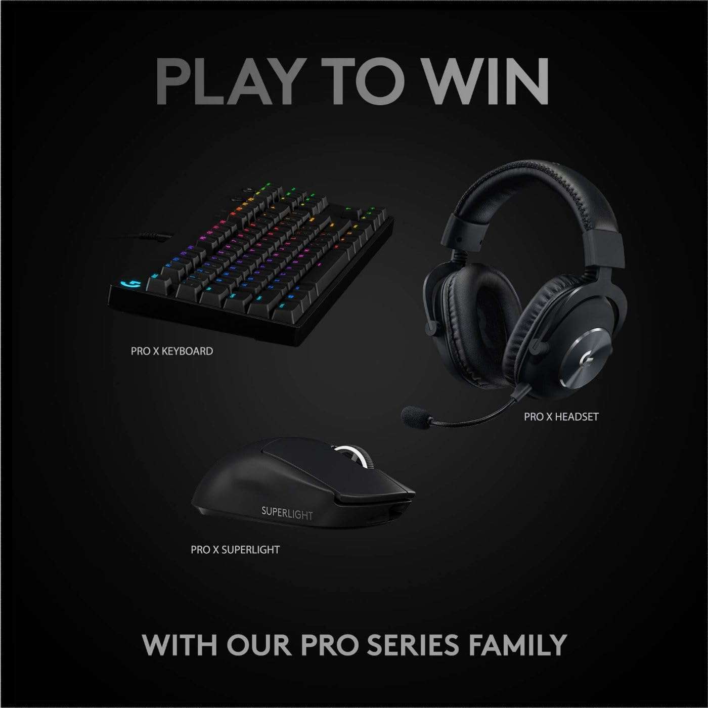 Logitech G PRO X SUPERLIGHT Wireless Gaming Mouse, Ultra-Lightweight, HERO 25K Sensor, 25,600 DPI, 5 Programmable Buttons, Long Battery Life, Compatible with PC / Mac - Black - Image 9