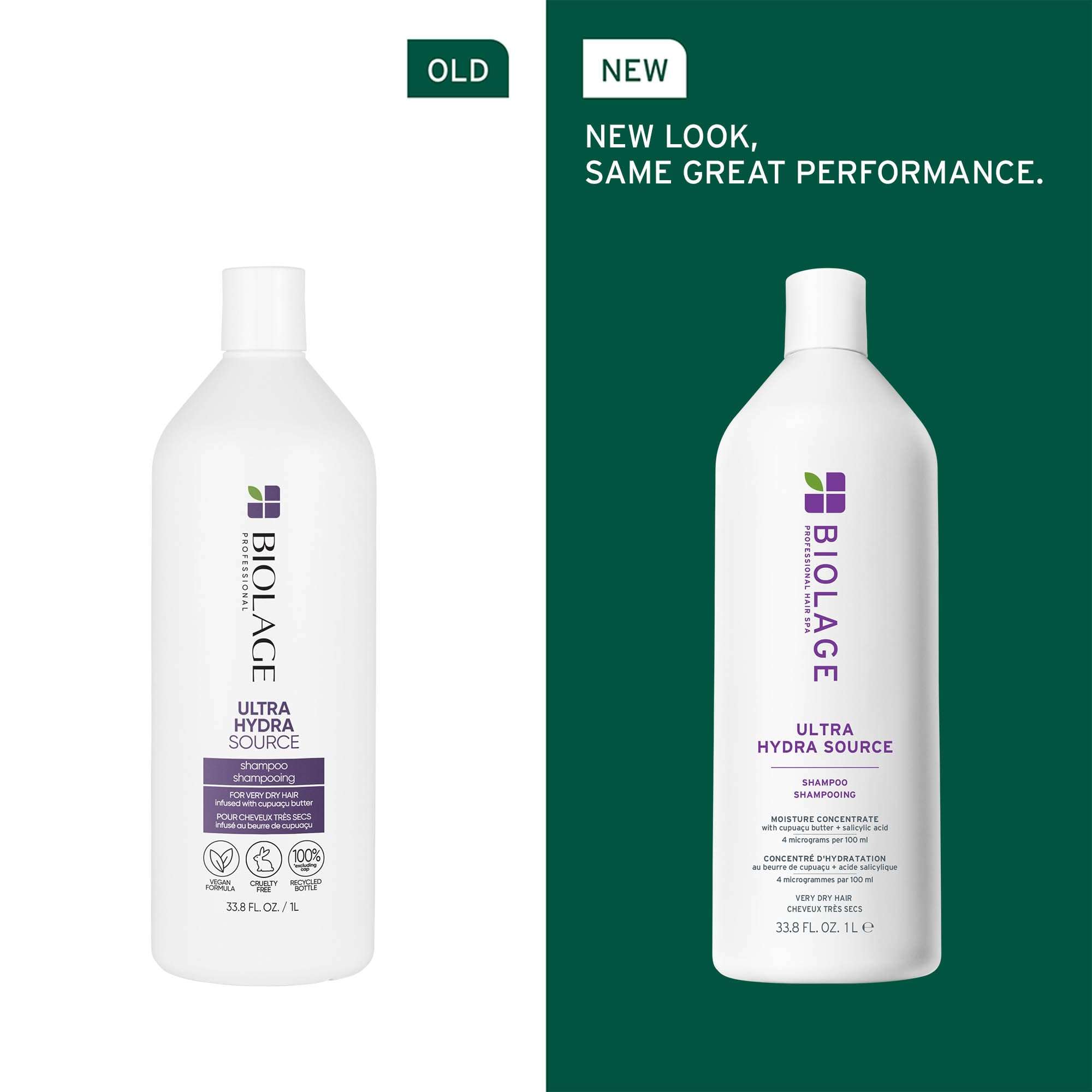 Biolage Ultra Hydra Source Shampoo & Conditioner Set 33.8 Fl Oz | Renews Hair's Moisture | Deeply Conditions | With Frizz Control | For Very Dry Hair | Silicone-Free | Vegan - Image 2