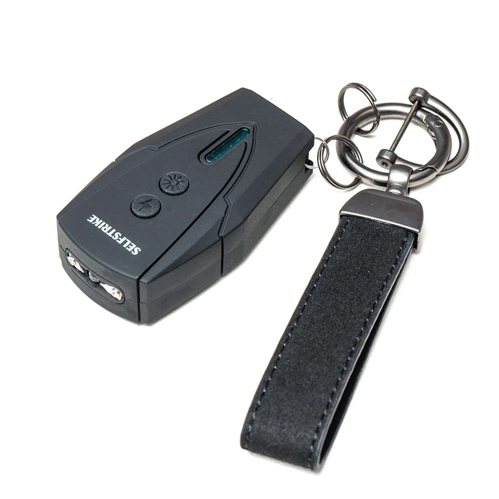 Selfstrike Mini Stun Gun with LED Flashlight and Wrist Strap – Unique Key Chain Design – Using Anti Slip Materials can Better and Faster aim with Charging Cable,mini Screwdriver and User Manual - Image 7