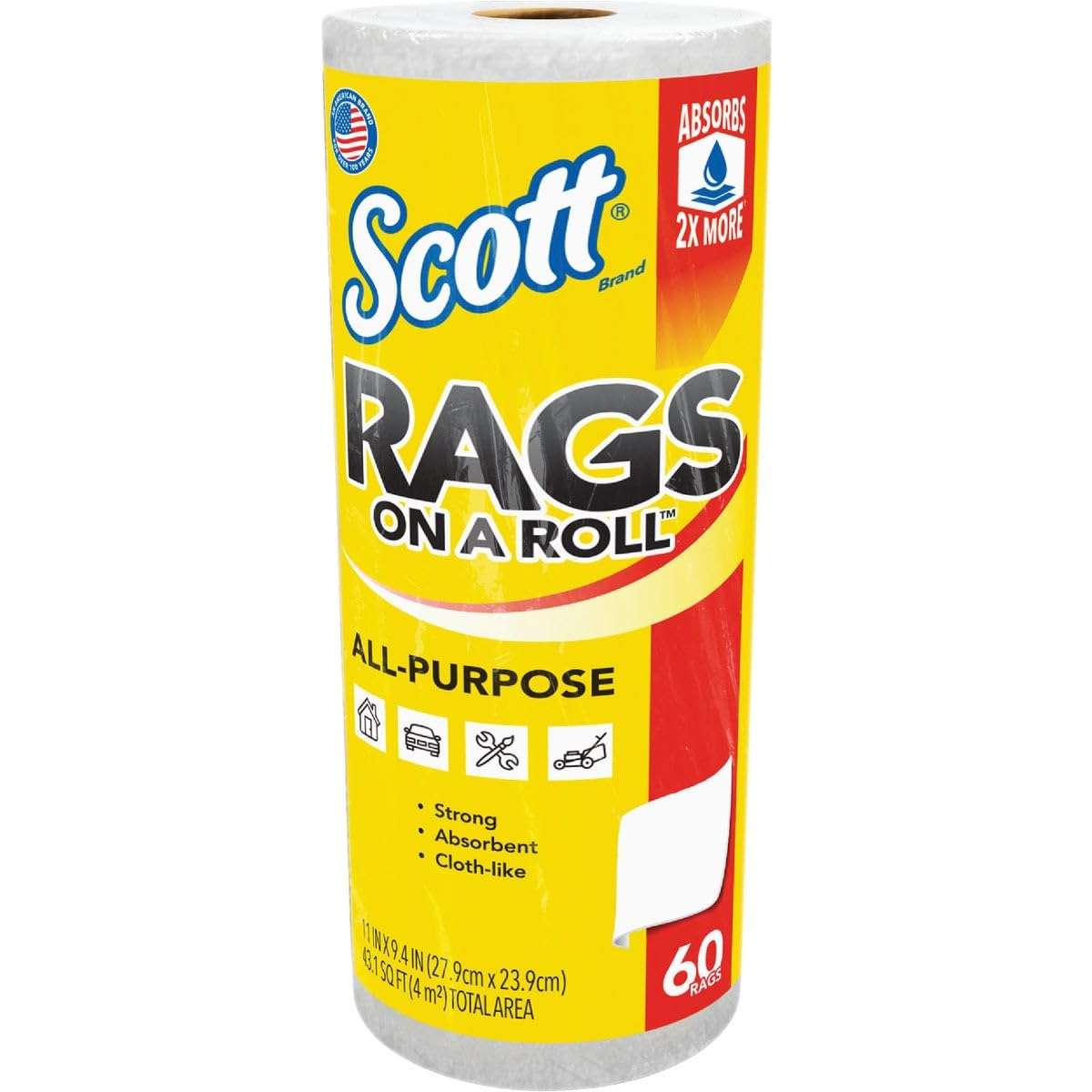 Scott Products White Paper Towels, 60 Count - Image 1