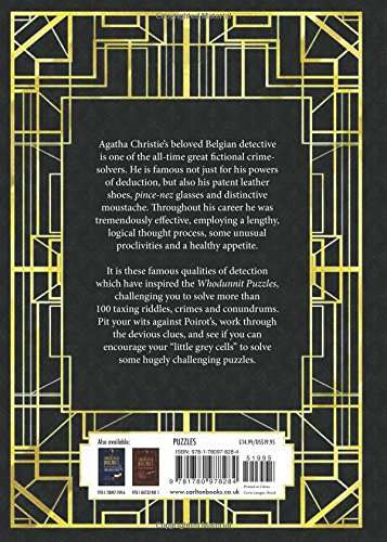 Hercule Poirot Whodunit Puzzles: Exercise Your Little Grey Cells to Solve Over 100 Riddles, Conundrums and Crimes Inspired by Agatha Christie's Great Detective - Image 2