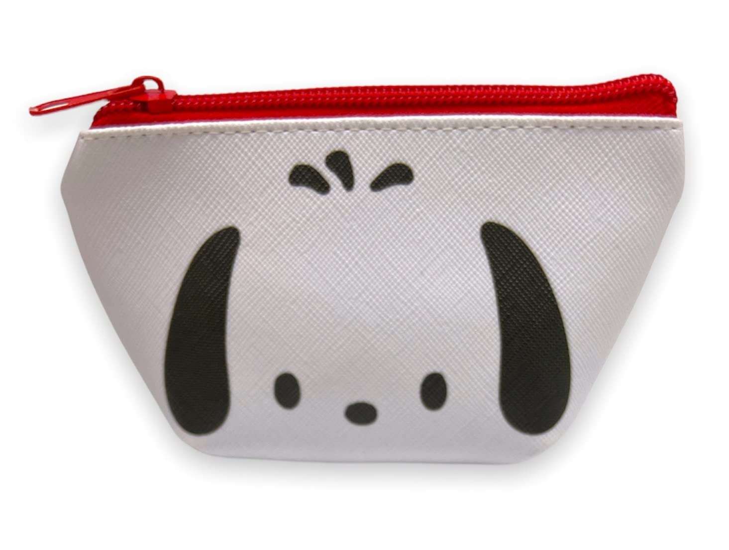 Sanrio Pochacco Face Boat Type Cosmetics Small Pouch Bag 4.3 in (W) × 3 in (H) × 2 in (D) - Image 1