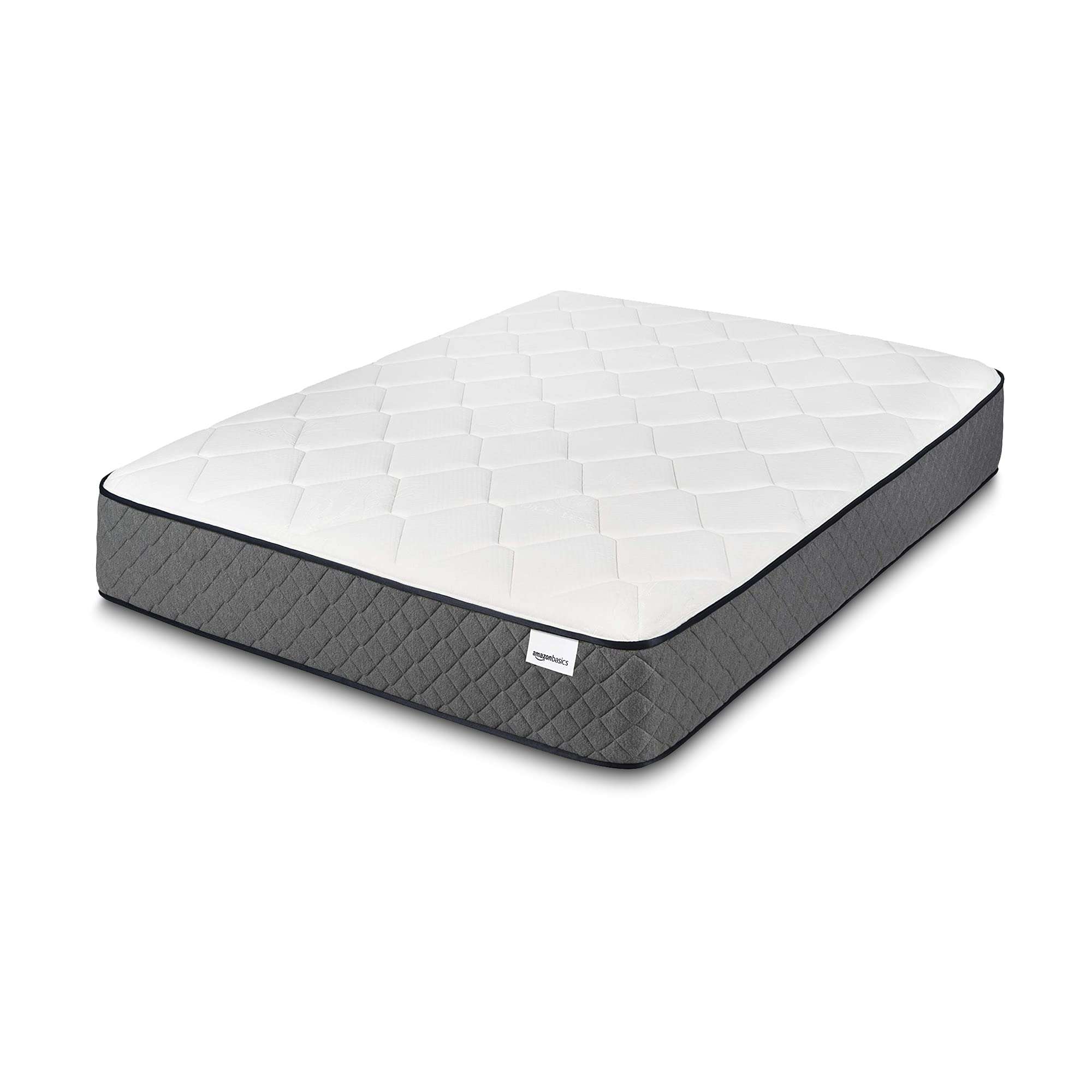 Amazon Basics Memory Foam Mattress, King Size Mattress, Hybrid, 12 Inch, Medium Feel, Motion Isolation Springs, White/Gray - Image 5