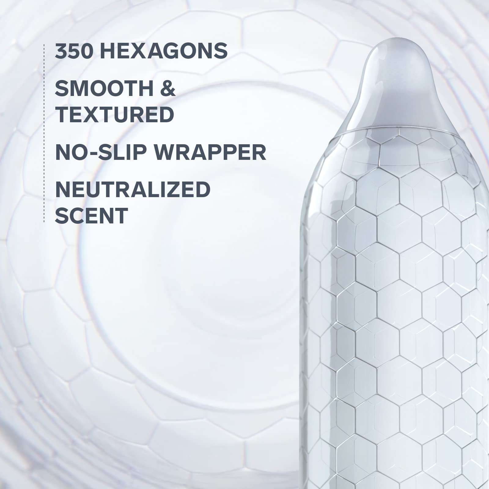 LELO HEX Original Ultra Thin Condoms with Increased Strength, Male Condom, Lubricated Condoms for Men, 2.12-Inch/54 mm Diameter (36 Pack) - Image 2