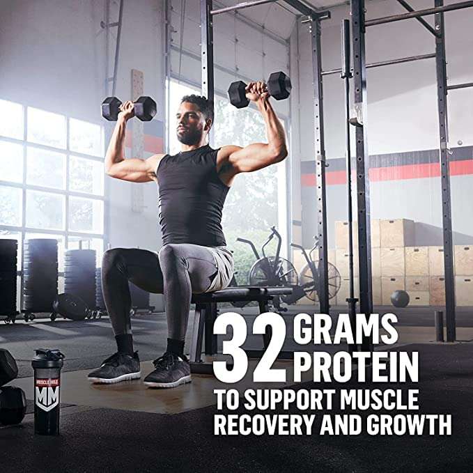 Muscle Milk Genuine Protein Powder, Chocolate, 1.93 Pounds, 13 Servings, 32g Protein, 2g Sugar, Calcium, Vitamins A, C & D, NSF Certified for Sport, Energizing Snack, Packaging May Vary - Image 3