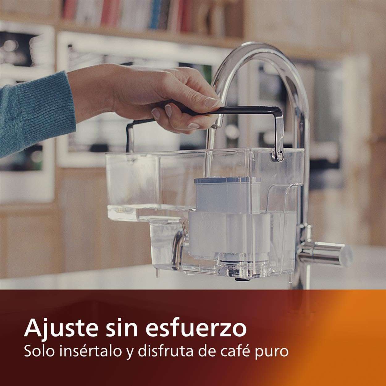 Philips Kitchen Appliances Philips AquaClean Original Calc and Water Filter, No Descaling up to 5,000 cups, Reduces Formation of Limescale, 1 AquaClean Filter, (CA6903/10) - Image 6