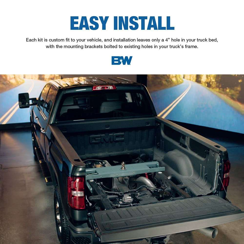 B&W Trailer Hitches Turnoverball Gooseneck Hitch - GNRK1123-2023−2025 Ford F250 & F350 Trucks, and Ford F450 Trucks with Factory Installed Bed - Image 4